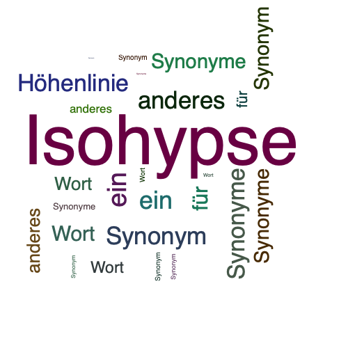 Ein anderes Wort für Isohypse - Synonym Isohypse