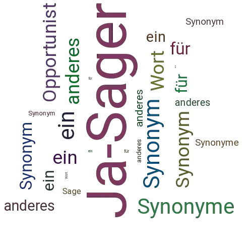 Ein anderes Wort für Ja-Sager - Synonym Ja-Sager