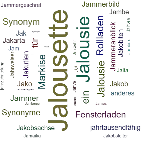 Ein anderes Wort für Jalousette - Synonym Jalousette