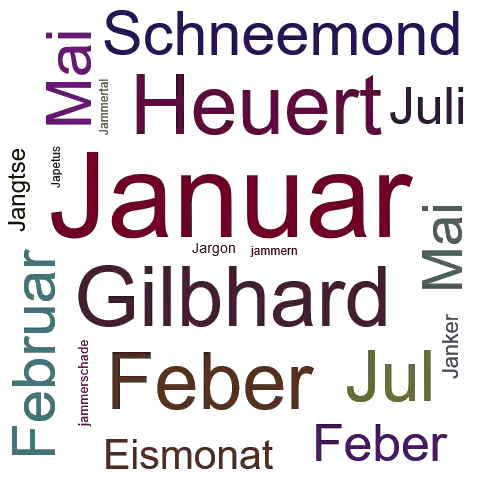 Ein anderes Wort für Januar - Synonym Januar