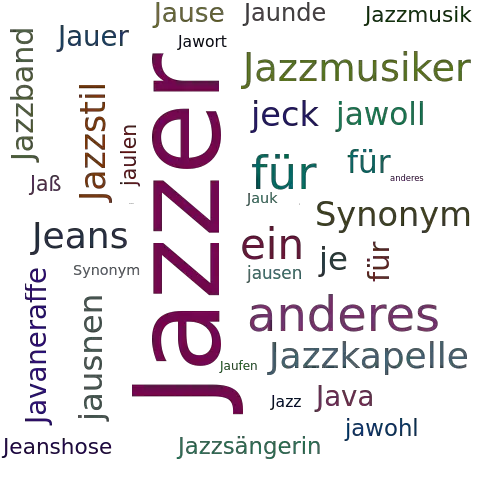 Ein anderes Wort für Jazzer - Synonym Jazzer