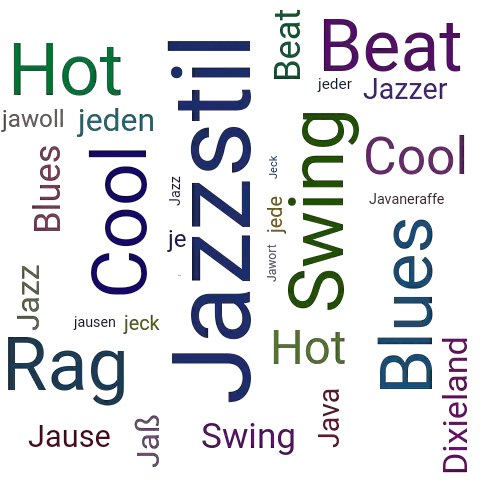 Ein anderes Wort für Jazzstil - Synonym Jazzstil