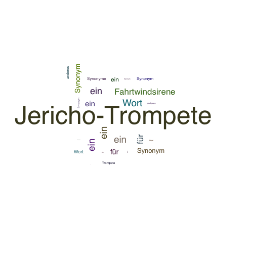 Ein anderes Wort für Jericho-Trompete - Synonym Jericho-Trompete