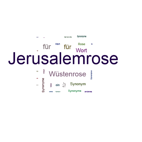 Ein anderes Wort für Jerusalemrose - Synonym Jerusalemrose