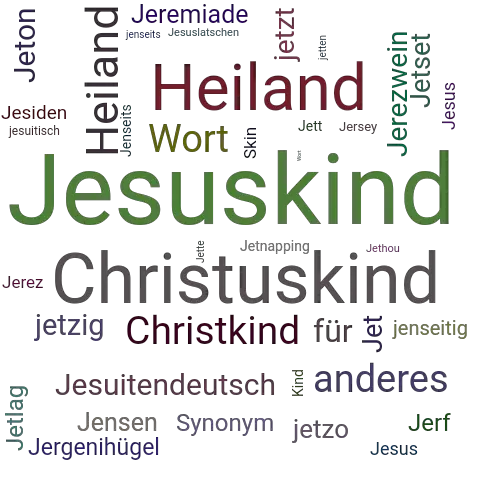 Ein anderes Wort für Jesuskind - Synonym Jesuskind