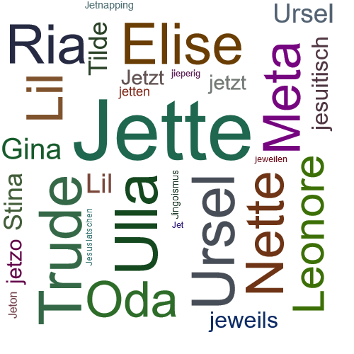 Ein anderes Wort für Jette - Synonym Jette