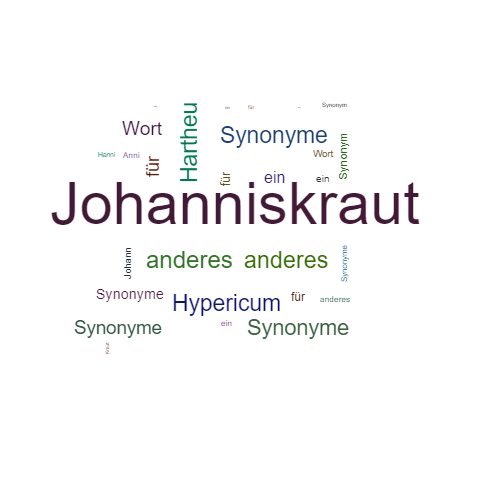 Ein anderes Wort für Johanniskraut - Synonym Johanniskraut