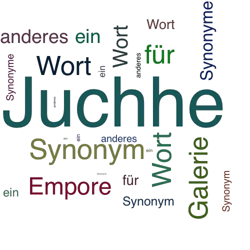 Ein anderes Wort für Juchhe - Synonym Juchhe