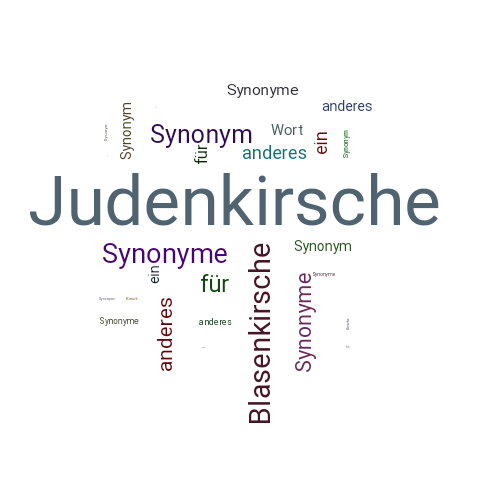 Ein anderes Wort für Judenkirsche - Synonym Judenkirsche