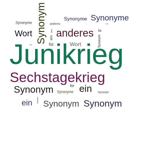 Ein anderes Wort für Junikrieg - Synonym Junikrieg