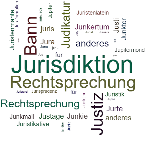 Ein anderes Wort für Jurisdiktion - Synonym Jurisdiktion