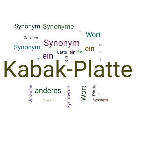 Ein anderes Wort für Kabak-Platte - Synonym Kabak-Platte