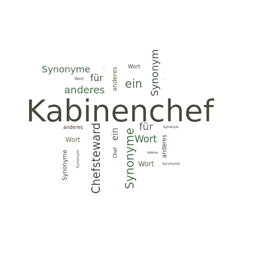 Ein anderes Wort für Kabinenchef - Synonym Kabinenchef