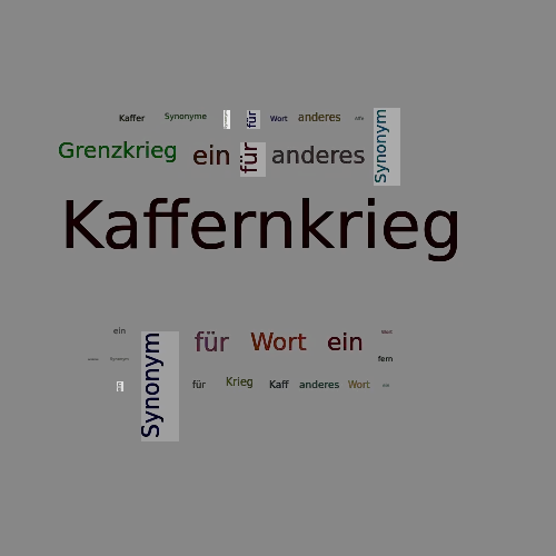 Ein anderes Wort für Kaffernkrieg - Synonym Kaffernkrieg