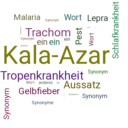 Ein anderes Wort für Kala-Azar - Synonym Kala-Azar