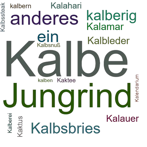 Ein anderes Wort für Kalbe - Synonym Kalbe