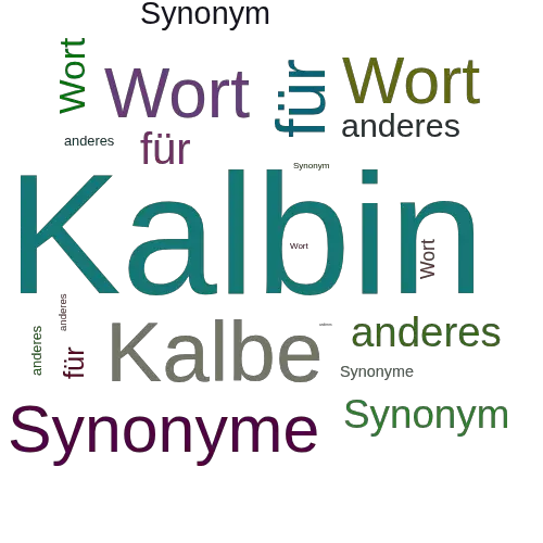Ein anderes Wort für Kalbin - Synonym Kalbin