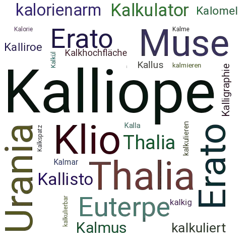 Ein anderes Wort für Kalliope - Synonym Kalliope