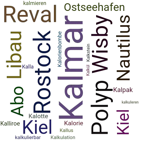 Ein anderes Wort für Kalmar - Synonym Kalmar