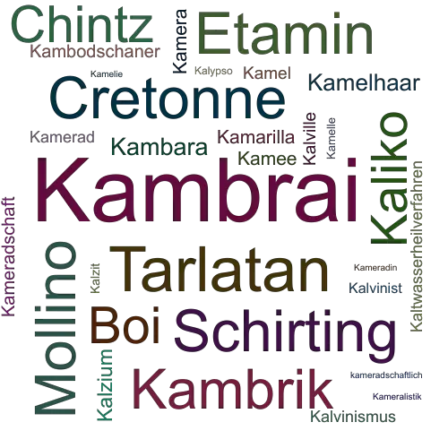Ein anderes Wort für Kambrai - Synonym Kambrai