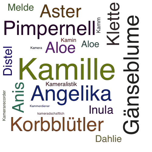 Ein anderes Wort für Kamille - Synonym Kamille