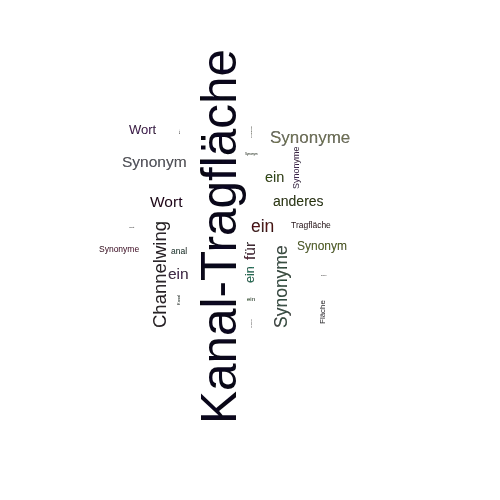 Ein anderes Wort für Kanal-Tragfläche - Synonym Kanal-Tragfläche