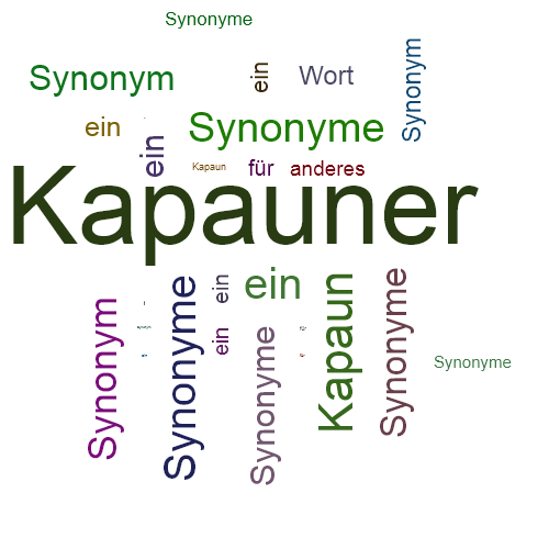Ein anderes Wort für Kapauner - Synonym Kapauner