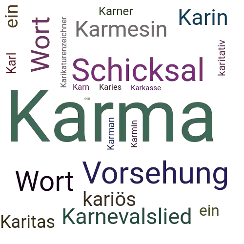 Ein anderes Wort für Karma - Synonym Karma