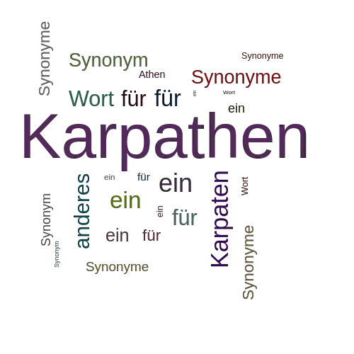 Ein anderes Wort für Karpathen - Synonym Karpathen