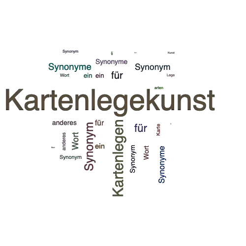 Ein anderes Wort für Kartenlegekunst - Synonym Kartenlegekunst