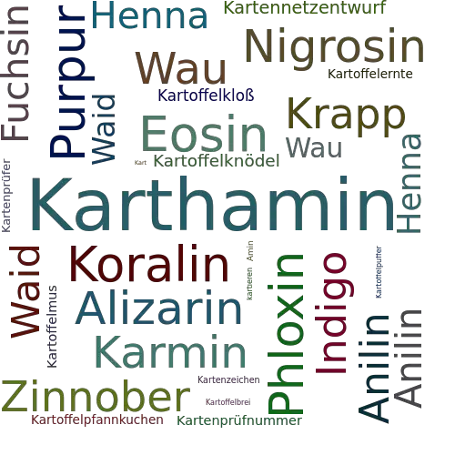 Ein anderes Wort für Karthamin - Synonym Karthamin