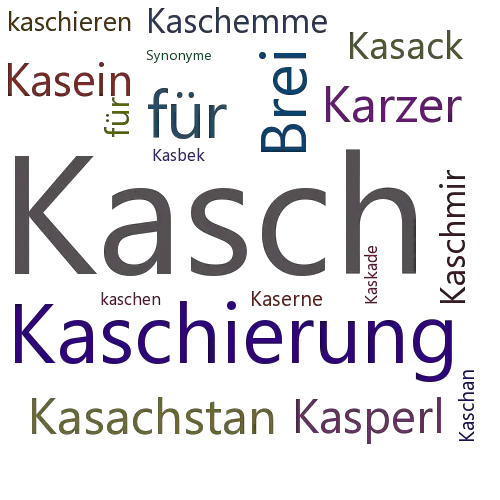 Ein anderes Wort für Kasch - Synonym Kasch