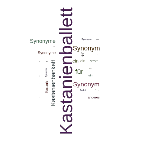 Ein anderes Wort für Kastanienballett - Synonym Kastanienballett