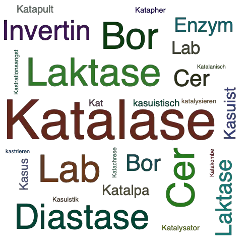Ein anderes Wort für Katalase - Synonym Katalase