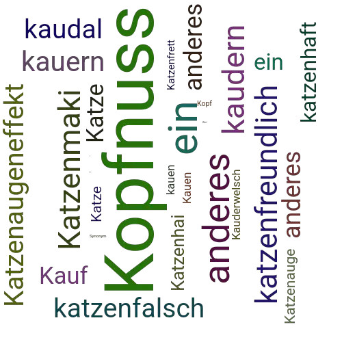 Ein anderes Wort für Katzenkopf - Synonym Katzenkopf