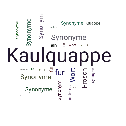 Ein anderes Wort für Kaulquappe - Synonym Kaulquappe