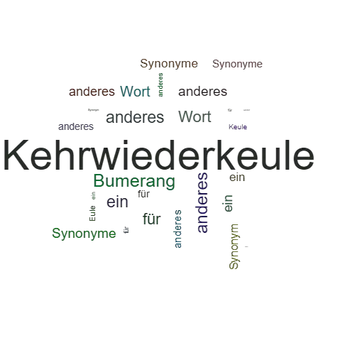 Ein anderes Wort für Kehrwiederkeule - Synonym Kehrwiederkeule