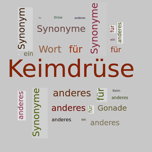 Ein anderes Wort für Keimdrüse - Synonym Keimdrüse