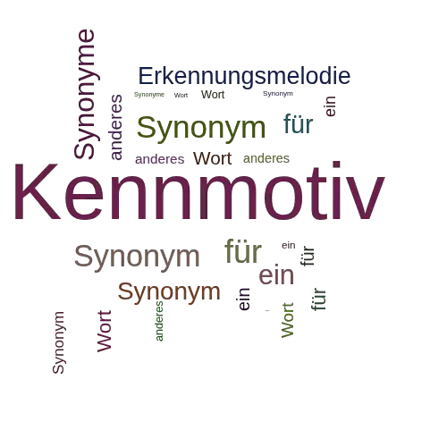 Ein anderes Wort für Kennmotiv - Synonym Kennmotiv