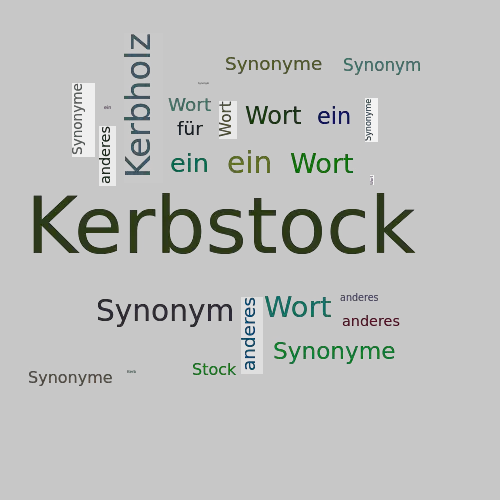 Ein anderes Wort für Kerbstock - Synonym Kerbstock