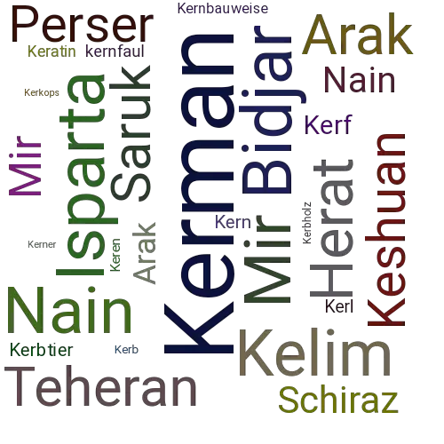 Ein anderes Wort für Kerman - Synonym Kerman