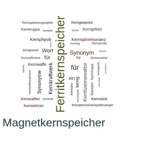 Ein anderes Wort für Kernspeicher - Synonym Kernspeicher