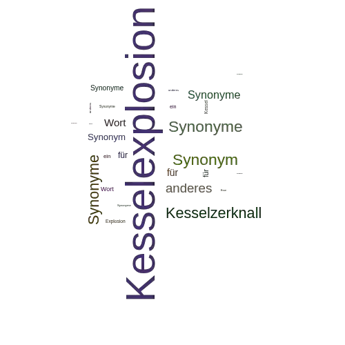 Ein anderes Wort für Kesselexplosion - Synonym Kesselexplosion