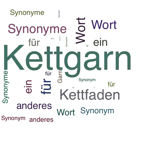 Ein anderes Wort für Kettgarn - Synonym Kettgarn