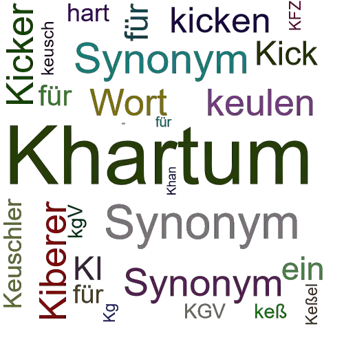 Ein anderes Wort für Khartoum - Synonym Khartoum