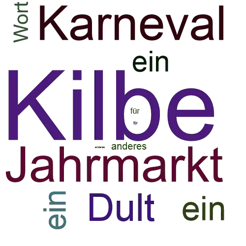Ein anderes Wort für Kilbe - Synonym Kilbe