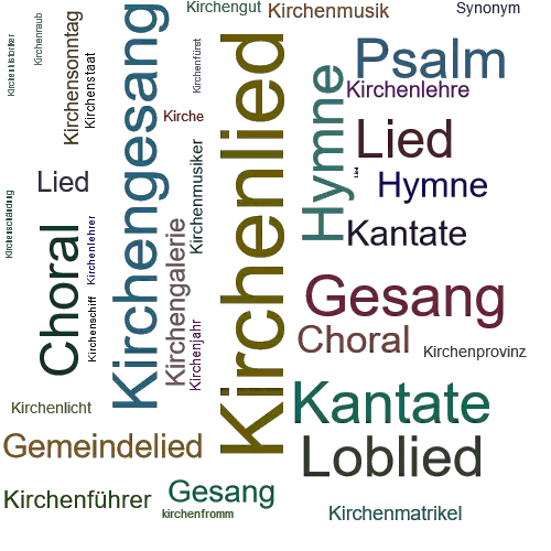 Ein anderes Wort für Kirchenlied - Synonym Kirchenlied