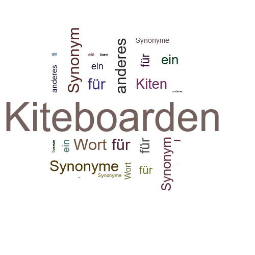 Ein anderes Wort für Kiteboarden - Synonym Kiteboarden