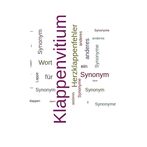 Ein anderes Wort für Klappenvitium - Synonym Klappenvitium