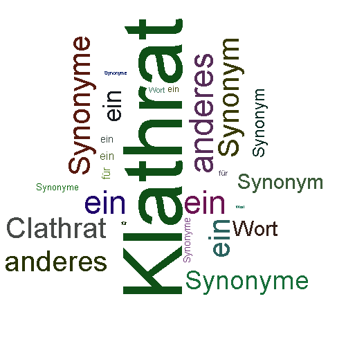 Ein anderes Wort für Klathrat - Synonym Klathrat